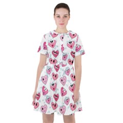 Funny Hearts Sailor Dress by SychEva