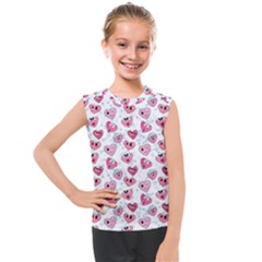 Funny Hearts Kids  Mesh Tank Top by SychEva