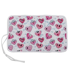 Funny Hearts Pen Storage Case (m) by SychEva