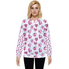 Funny Hearts Hidden Pocket Sweatshirt by SychEva