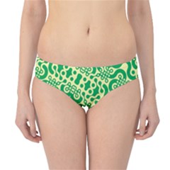 Liquid Art Pouring Abstract Seamless Pattern Lover Green Maze Hipster Bikini Bottoms by artico