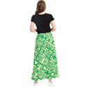 Liquid Art Pouring Abstract Seamless Pattern Lover Green Maze Maxi Chiffon Skirt View2