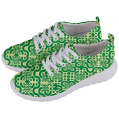 Liquid Art Pouring Abstract Seamless Pattern Lover Green Maze Men s Lightweight Sports Shoes