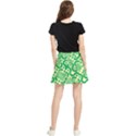 Liquid Art Pouring Abstract Seamless Pattern Lover Green Maze Waistband Skirt View2