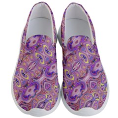 Liquid Art Pouring Abstract Seamless Pattern Tiger Eyes Men s Lightweight Slip Ons by artico