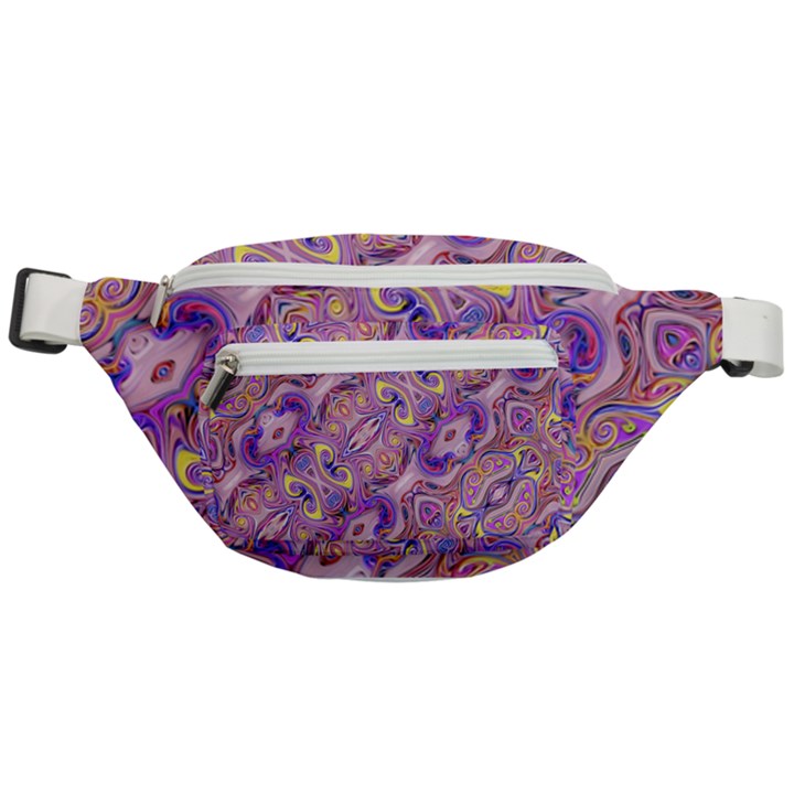 Liquid Art Pouring Abstract Seamless Pattern Tiger Eyes Fanny Pack