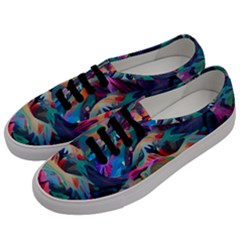 Colorful Mountains Men s Classic Low Top Sneakers by Dazzleway