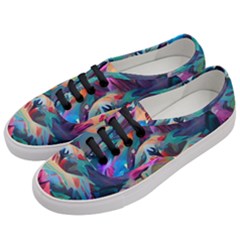 Colorful Mountains Women s Classic Low Top Sneakers by Dazzleway