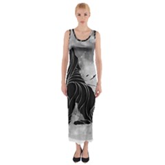 Lobo-lunar Fitted Maxi Dress by mundodeoniro