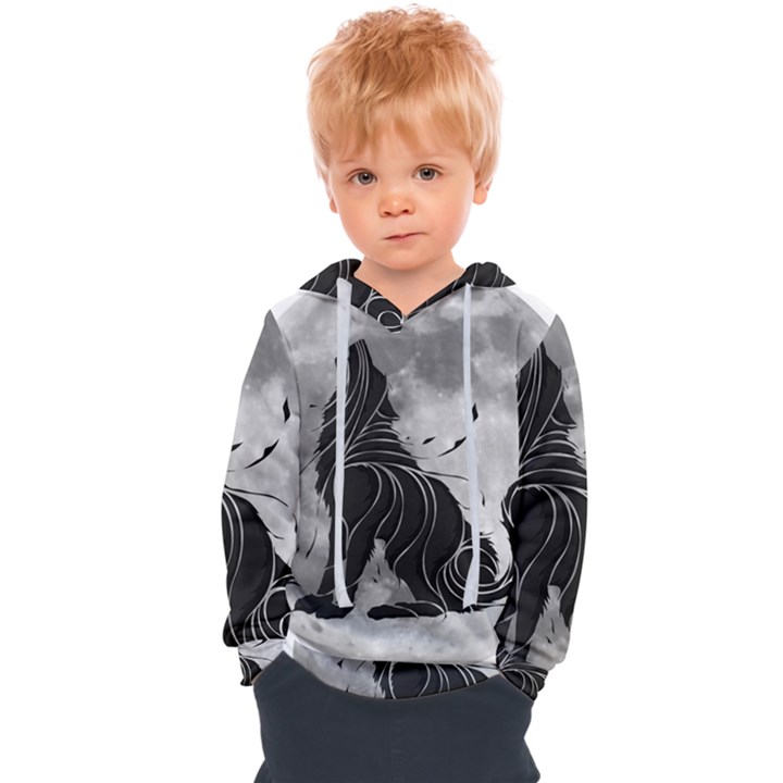 Lobo-lunar Kids  Overhead Hoodie