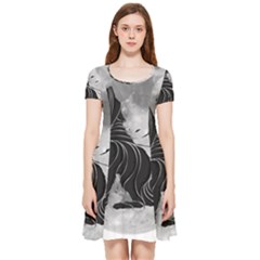 Lobo-lunar Inside Out Cap Sleeve Dress