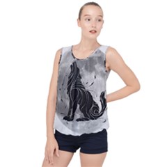 Lobo-lunar Bubble Hem Chiffon Tank Top by mundodeoniro