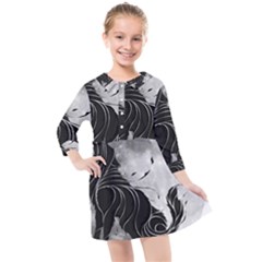 Lobo-lunar Kids  Quarter Sleeve Shirt Dress by mundodeoniro