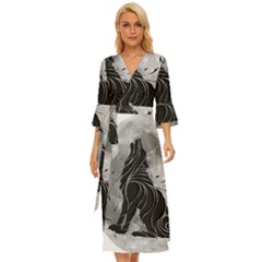 Lobo-lunar Midsummer Wrap Dress