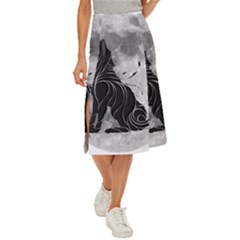 Lobo-lunar Midi Panel Skirt