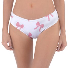 Pink Ribbons Pattern Reversible Classic Bikini Bottoms