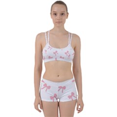 Pink Ribbons Pattern Perfect Fit Gym Set by Littlebird