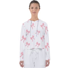 Pink Ribbons Pattern Women s Slouchy Sweat