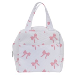 Pink Ribbons Pattern Boxy Hand Bag by Littlebird