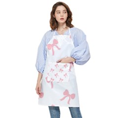 Pink Ribbons Pattern Pocket Apron by Littlebird