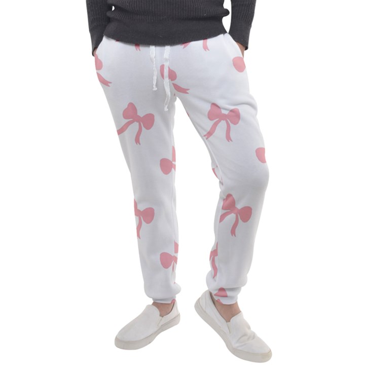 Pink bow pattern Men s Jogger Sweatpants