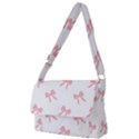 Pink bow pattern Full Print Messenger Bag (L) View1