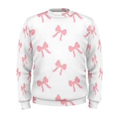 Pink Bow Pattern Men s Sweatshirt