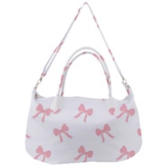 Pink Bow Pattern Removal Strap Handbag by Littlebird