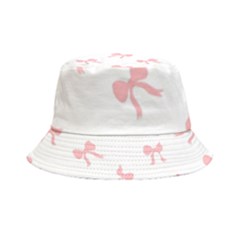 Pink Bow Pattern Inside Out Bucket Hat