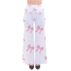 Pink Bow Pattern So Vintage Palazzo Pants by Littlebird