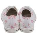 Pink bow pattern Women s Low Top Canvas Sneakers View4