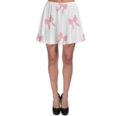 Pink Bow Pattern Skater Skirt by Littlebird