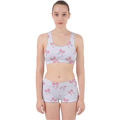 Pink Bow Cute Pattern Work It Out Gym Set by Littlebird