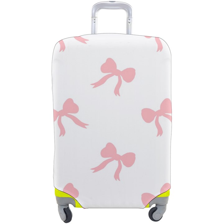 Pink bow cute pattern Luggage Cover (Large)