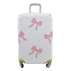 Pink Bow Cute Pattern Luggage Cover (small) by Littlebird