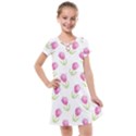 Tulips watercolor Pattern Kids  Cross Web Dress View1