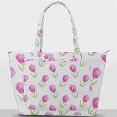 Tulips Watercolor Pattern Back Pocket Shoulder Bag  by Littlebird