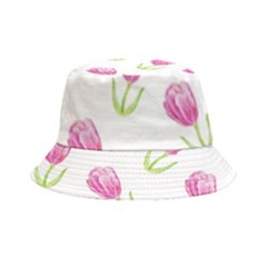 Tulips Watercolor Pattern Bucket Hat by Littlebird