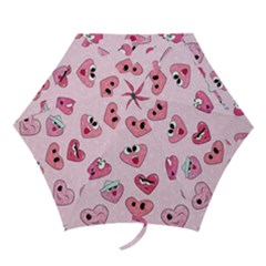 Emoji Heart Mini Folding Umbrellas by SychEva