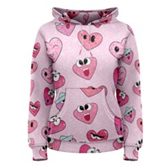 Emoji Heart Women s Pullover Hoodie by SychEva