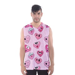 Emoji Heart Men s Basketball Tank Top by SychEva