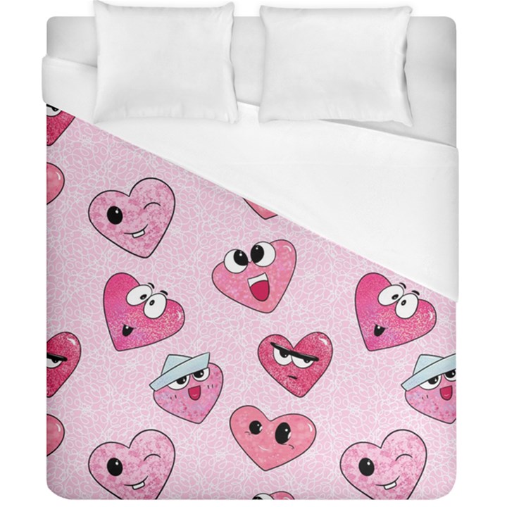 Emoji Heart Duvet Cover (California King Size)