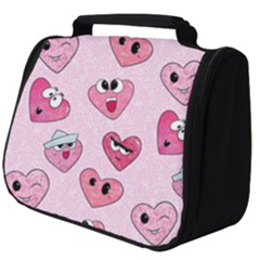 Emoji Heart Full Print Travel Pouch (big) by SychEva