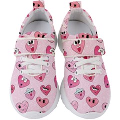 Emoji Heart Kids  Velcro Strap Shoes by SychEva