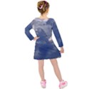 Kingdom of the sky Kids  Long Sleeve Velvet Dress View2