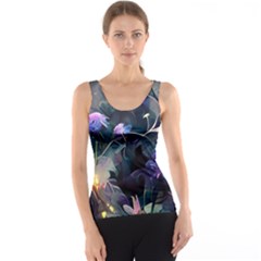 Dark Floral Tank Top by Dazzleway