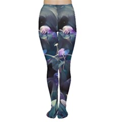 Dark Floral Tights