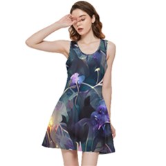 Dark Floral Inside Out Racerback Dress by Dazzleway