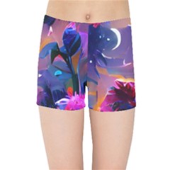 Floral Kids  Sports Shorts by Dazzleway