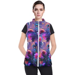 Floral Women s Puffer Vest